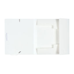 Папка на резинке А5, 500 мкм, Calligrata, корешок 15 мм, до 100 листов, белая