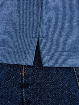 Джемпер мужской с воротником поло GREG G155-TD1246-LT9322-1 (джинс)  фото 3