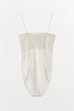 FITTED BODYSUIT WITH STITCHING