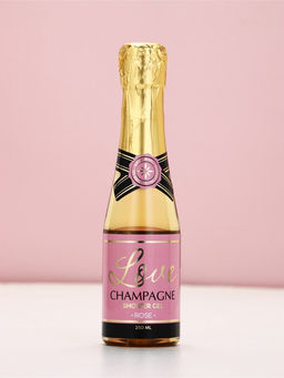 Подарочный набор Love Champagne, гель для душа и соль для ванны во флаконах шампанское, Чистое Счастье