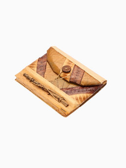 Блокнотик «Тропики», 48 листов, 13×16×2 см, бежево-коричневый