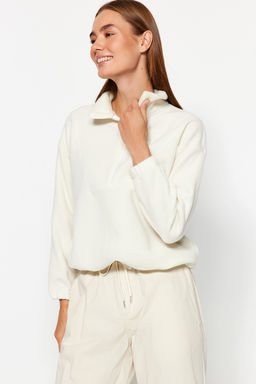 TRENDYOLMILLA Antrasit Fermuar Detayl? Polar Orme Sweatshirt TWOAW21SW0758 фото 8