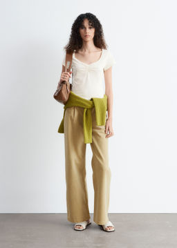 Top de punto con busto fruncido - H&m фото 6
