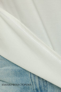 Арт. 12701/2 Лонгслив оверсайз 42-52 (6 шт) Цвет:молочный - Калинка фото 5