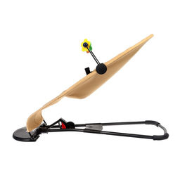 Шезлонг детский, кресло - качалка с игрушками для новорождённых Крошка Я, цвет бежевый  фото 4