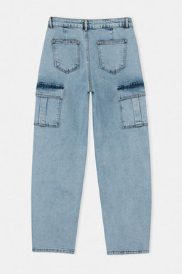 Ac?k Mavi Yuksek Bel Baggy Jeans TWOSS26JE00330 - Trendyolmilla фото 2