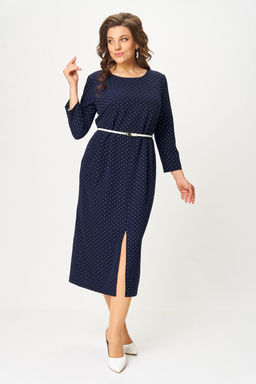 Платье Svetlana Style 2176 синий+горох