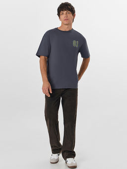 Футболка мужская серая с надписью