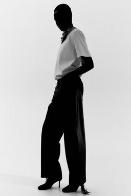 Pantalon revestido con flecos - H&m фото 4