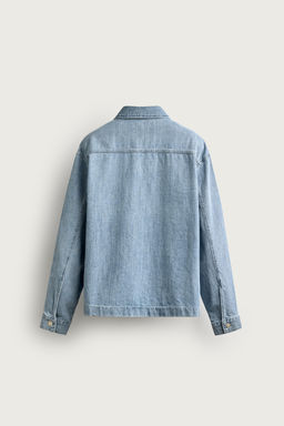 CAMISA DENIM BOXY FIT / Azul medio - Zara фото 8