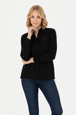 U. S. Polo Assn Женская черная рубашка с длинным рукавом - U.s. polo assn фото 8