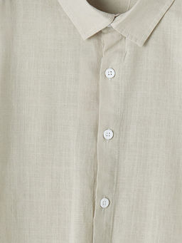 Uzun Kollu Erkek ?ocuk Poplin G?mlek