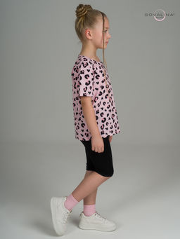 Костюм Актив нежный леопард-черный - Sovalina фото 28