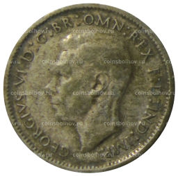 Монета 6 пенсов 1948 года Австралия