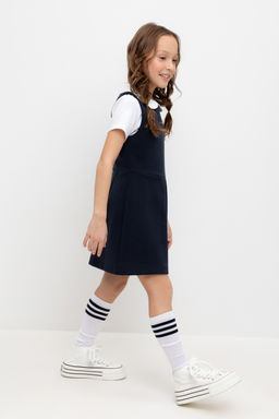 Сарафан Crockid К 5886 для девочки школьный индиго  фото 3