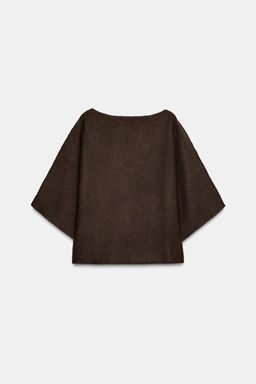 JERSEY PUNTO CUELLO SOLAPA / Marr?n - Zara фото 7
