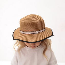 Шляпа для девочки MINAKU «Леди», размер 52-54, бежевая