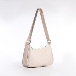 Сумка-багет на молнии, цвет бежевый - Simaland фото 3