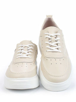 05-PDD188-1 BEIGE Кроссовки женские (натуральная кожа)