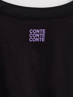 CONTE Футболка свободного кроя с рисунком и вышивкой Wild LD 2670 black-violet wild