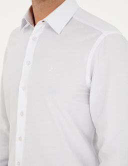 Beyaz Regular Fit Arm_rl_ Uzun Kollu G_mlek - Pierre cardin фото 7