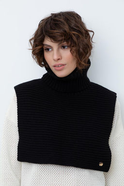 ЕВ 28001/24ш/черный шарф-манишка жен