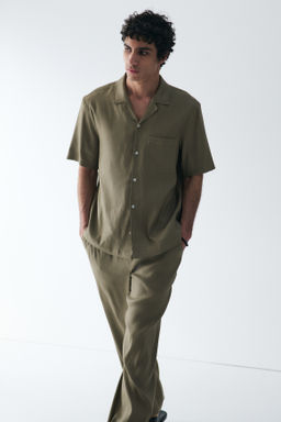 Camisa en mezcla de lino Easy Care Regular Fit - H&m фото 4
