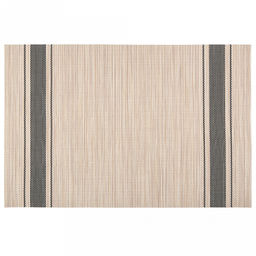 Салфетка под горячее (термосалфетка) Саржа 45,5х30см, бежевый, черные полосы (Китай)