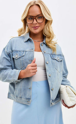 Куртка джинс F112-1209b l.blue