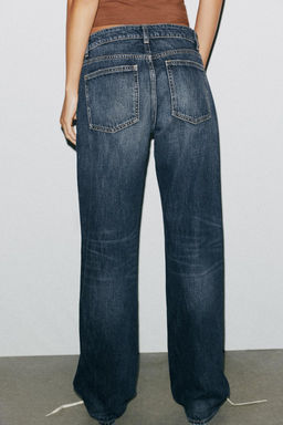 TRF WIDE-LEG LOW-RISE JEANS - Zara фото 5