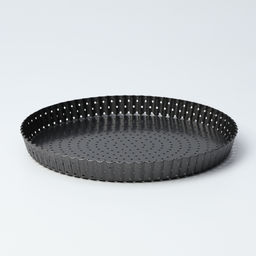 Форма для выпечки Доляна Galaxy, 28×3 см, перфорированная, антипригарное покрытие, разъёмная, чёрная