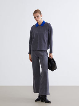 Bisiklet Yaka Kad?n ?nce Kazak