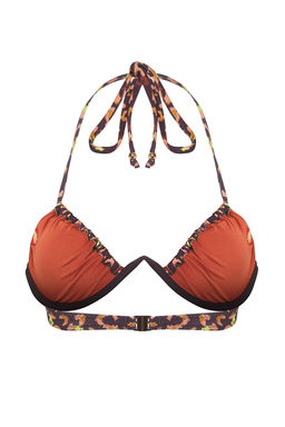 TRENDYOLMILLA Soyut Desenli Ucgen Baglamal? Bikini Ustu TBESS25BU00039  фото 6
