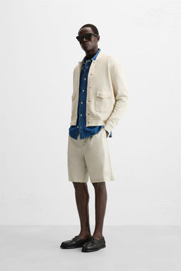 RIBBED JACKET WITH POCKETS - Zara фото 4