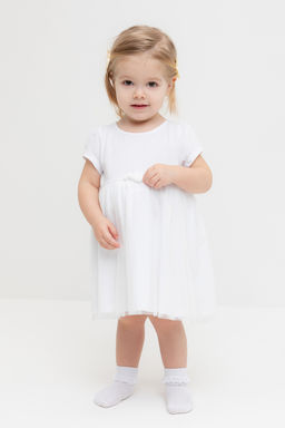 Crockid _ К 5858/белый платье д/дев яс