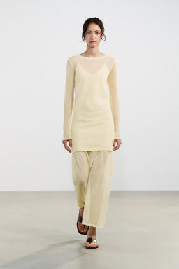 DOUBLE LAYER KNIT DRESS