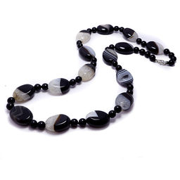 Бусы из камня Бразильский агат-символ обретения удачи и благополучия