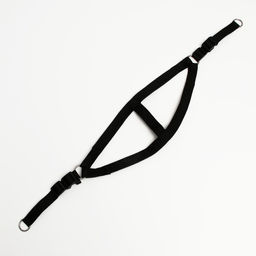 Шлейка Комфорт комбинированная, 2,5 см, ОШ 55-60 см, ОГ 60-65 см, чёрная - Пижон фото 6