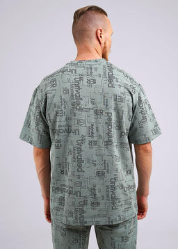 CLE Футболка муж. 542181/06ун св.зелёный/т.серый - Clever wear фото 3