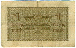 1 рейхсмарка 1939 года Германия (Для оккупированных территорий)