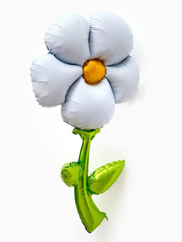 Воздушный шар фольгированный 43" «Белая ромашка», под воздух