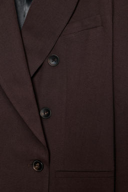 DOUBLE-BREASTED BLAZER WITH SHOULDER PADS - Zara фото 8