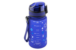 Бутылка для воды 350 мл 6,8*6,8*17 см "Style Matte" космос синий