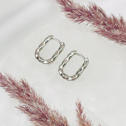 Швензы серьги "Конго" родированные