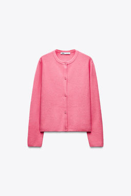 PLAIN KNIT CARDIGAN - Zara фото 2