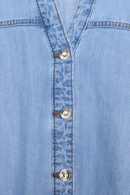 Z1975 CROPPED DENIM SHIRT - Zara фото 16