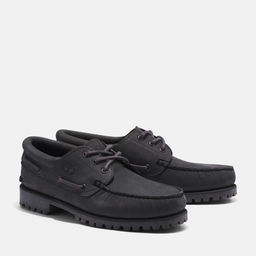 Мужские мокасины Timberland Authentics 3 Eye Classic серые  фото 4