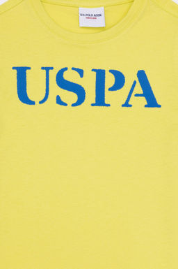 U. S. Polo Assn Детская футболка с круглым вырезом Цитрон - U.s. polo assn фото 3