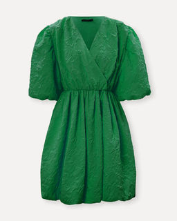 Платье из фактурной ткани с объемными рукавами длиной - Incity фото 6