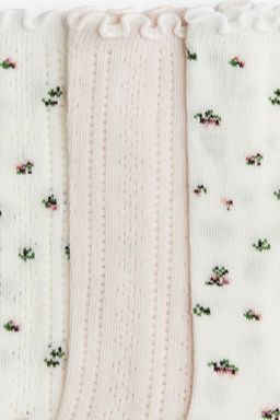 Pack de 3 calcetines en punto pointelle - H&m фото 4
